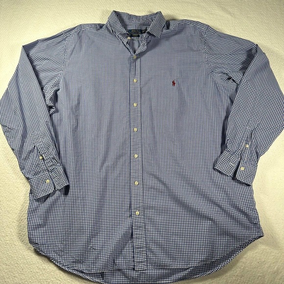 Polo by Ralph Lauren Shirts Polo Ralph Lauren Mens 2xlt Blue White